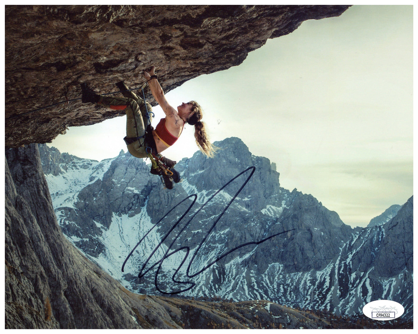 Lily James Signed 8x10 Photo Cliffhanger Autographed JSA COA