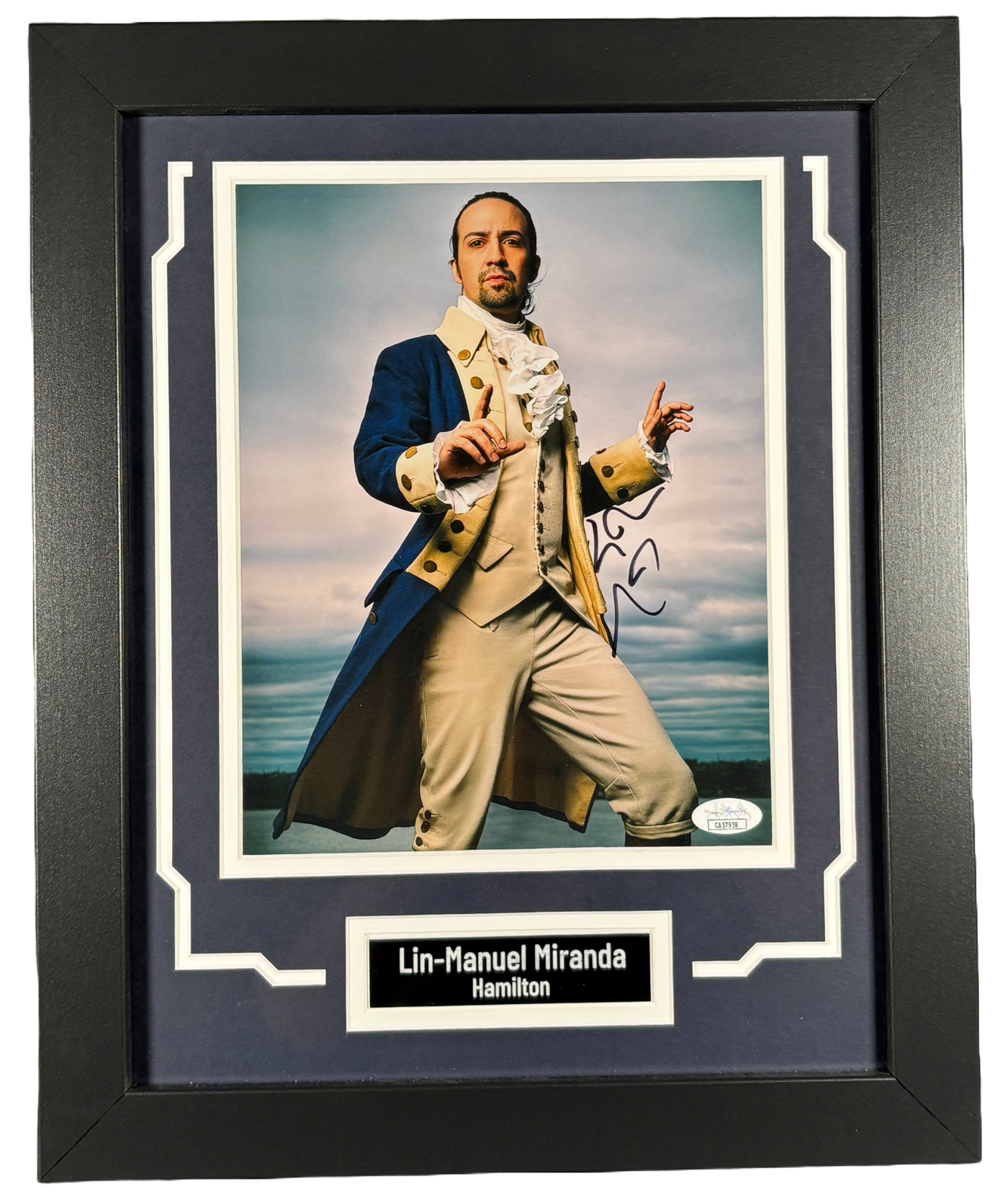 Lin-Manuel Miranda Signed Custom Framed 8x10 Photo Hamilton Autographed JSA COA