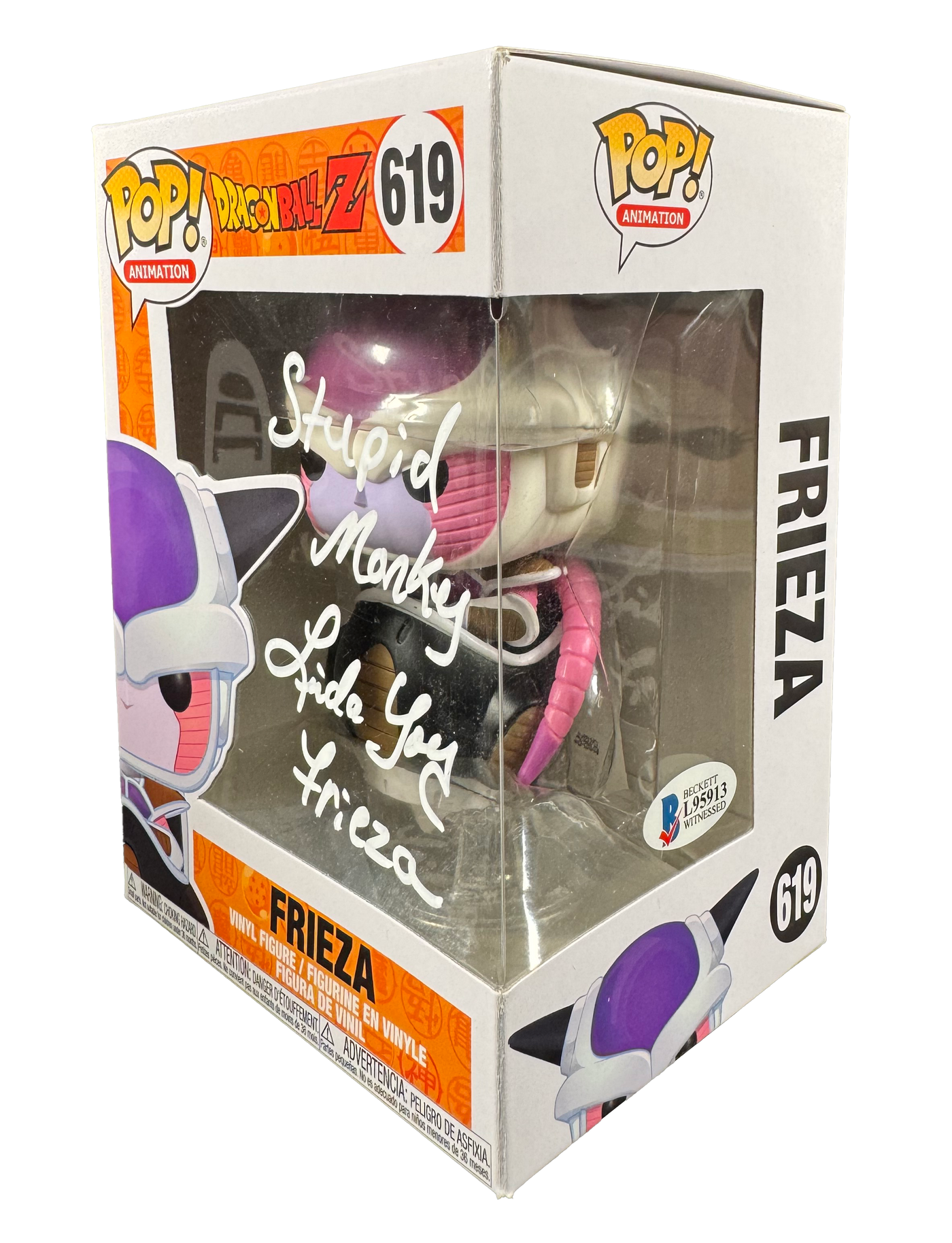 Linda Young Signed Funko Pop Dragon Ball Z Frieza Autographed BAS COA