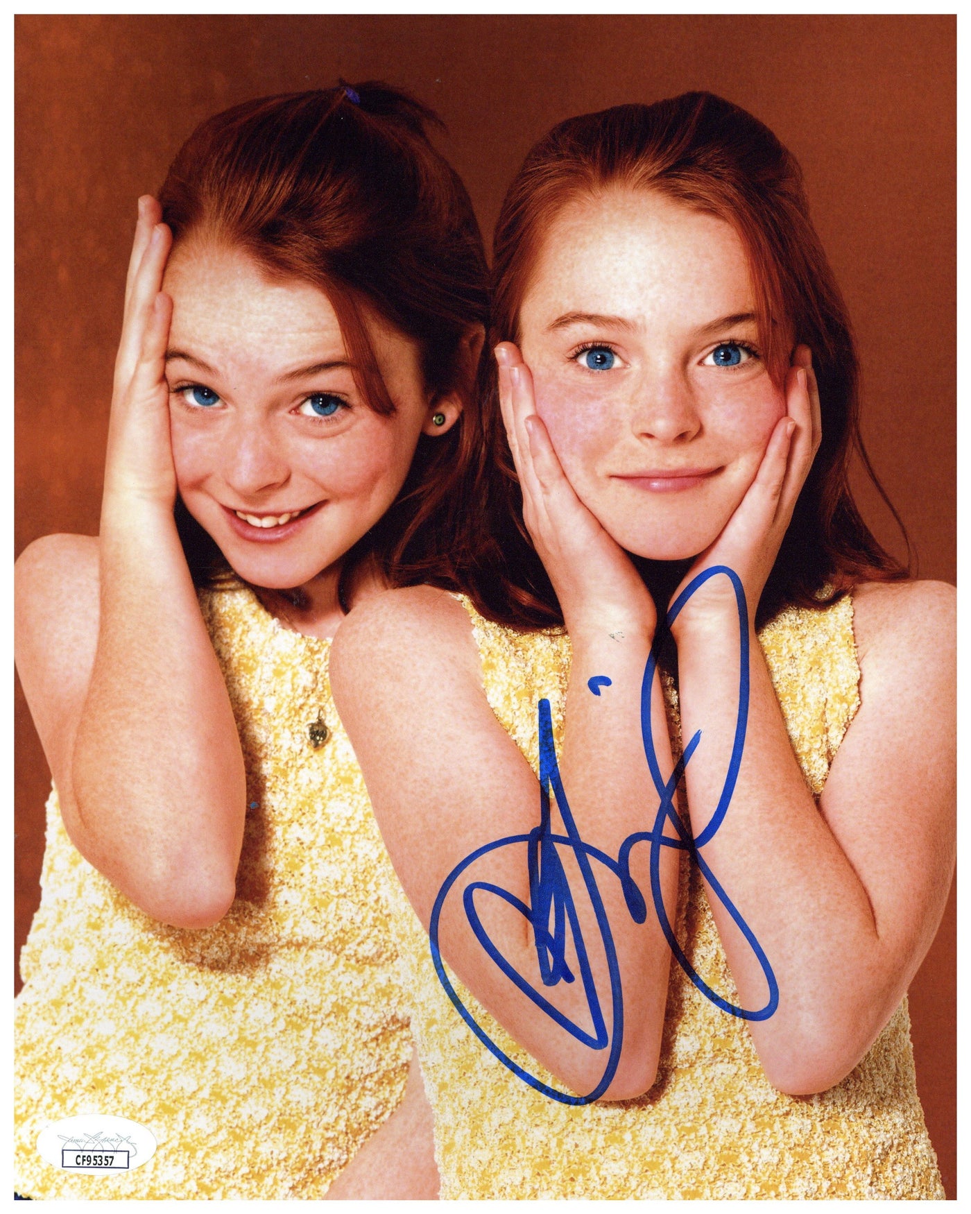 Lindsay Lohan Signed 8x10 Photo The Parent Trap Autographed JSA COA