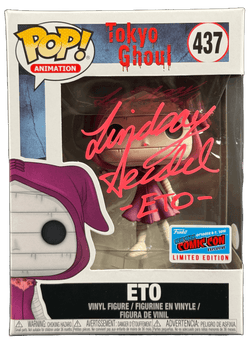 Image of Lindsay Seidel Signed Funko POP Tokyo Ghoul Eto 437 NYCC 2018 Convention JSA COA