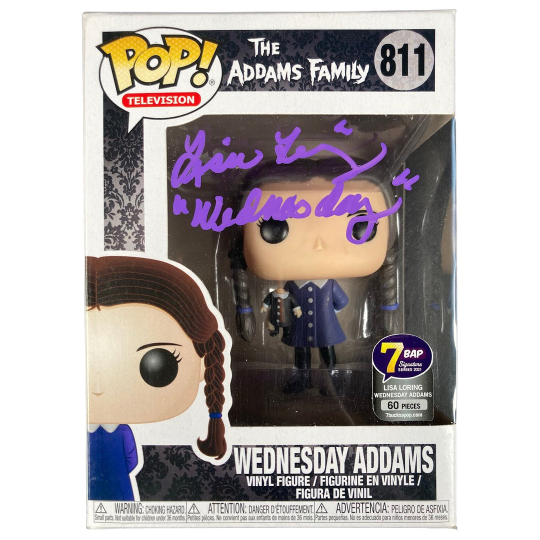 Lisa Loring Signed Funko POP The Addams Family #811 Wednesday