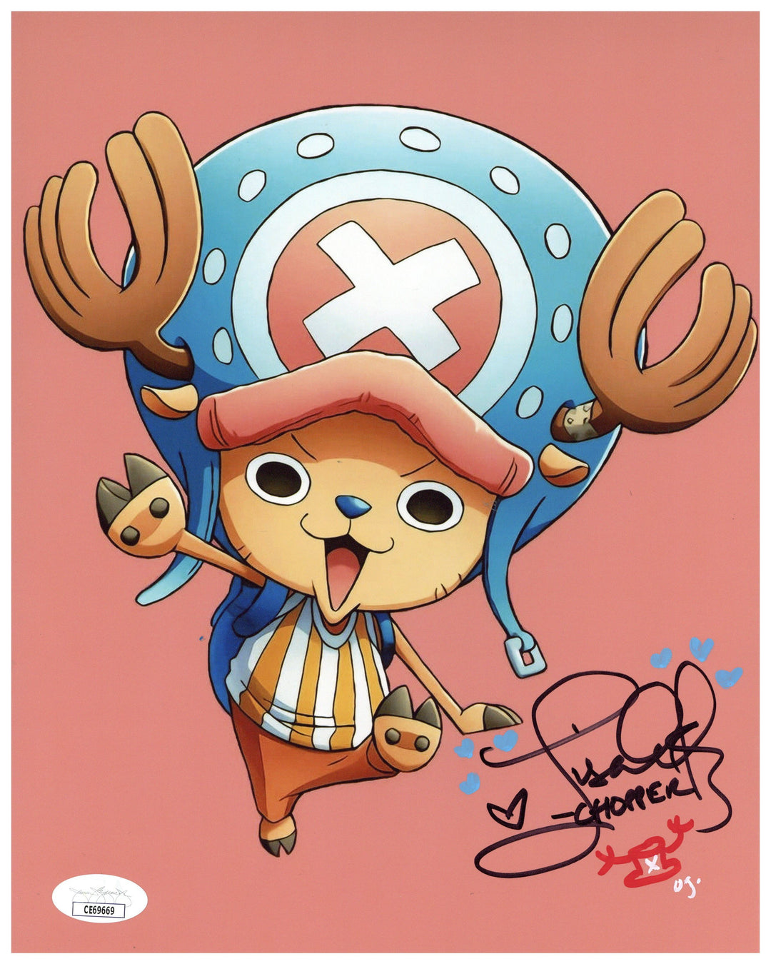 Lisa Ortiz Signed 8x10 Photo One Piece Tony Tony Chopper Anime
