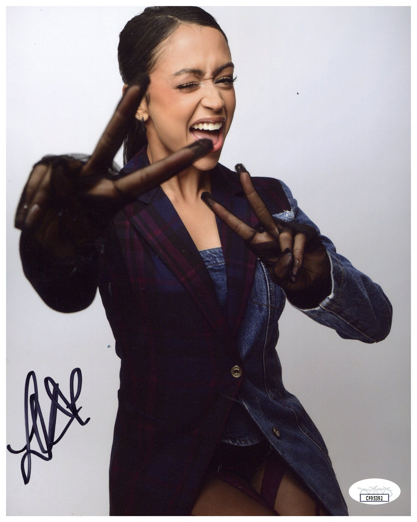 Liza Koshy Signed 8x10 Photo Work It Autographed JSA COA 3