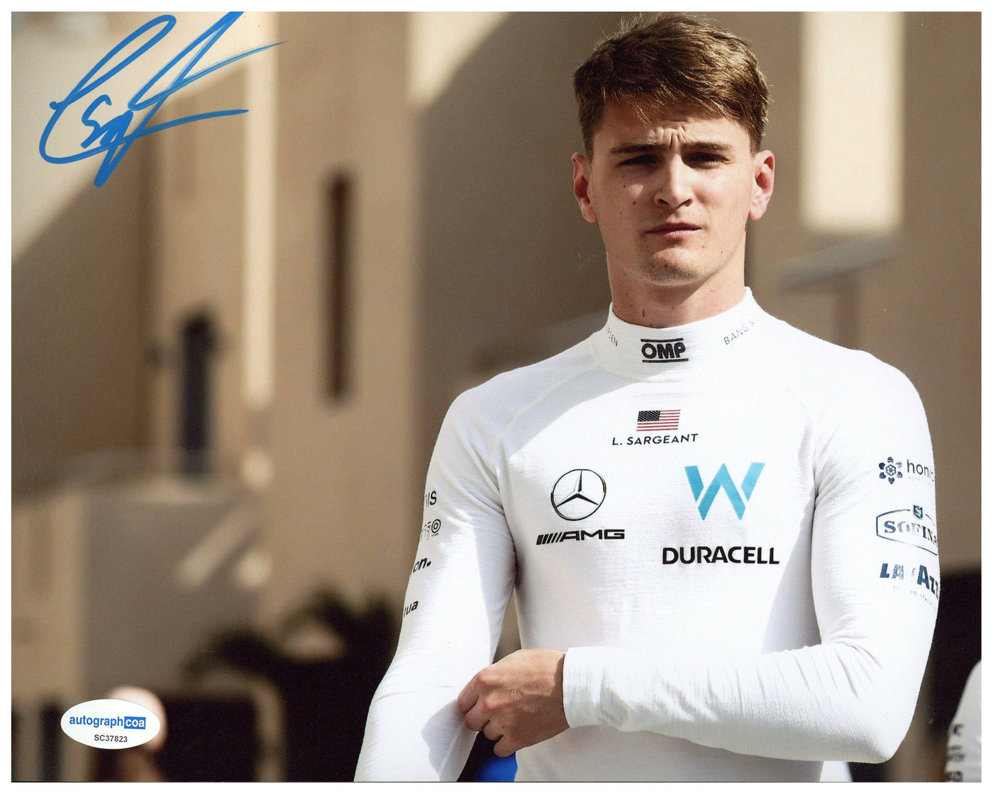 Logan Sargeant Signed 8x10 Photo Williams F1 Driver Formula 1 Autographed ACOA