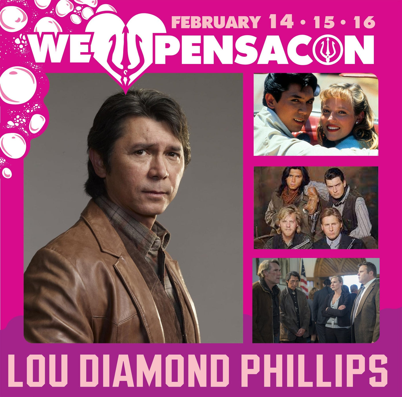 Lou Diamond Phillips Official Autograph Mail-In Service - Pensacon 2025