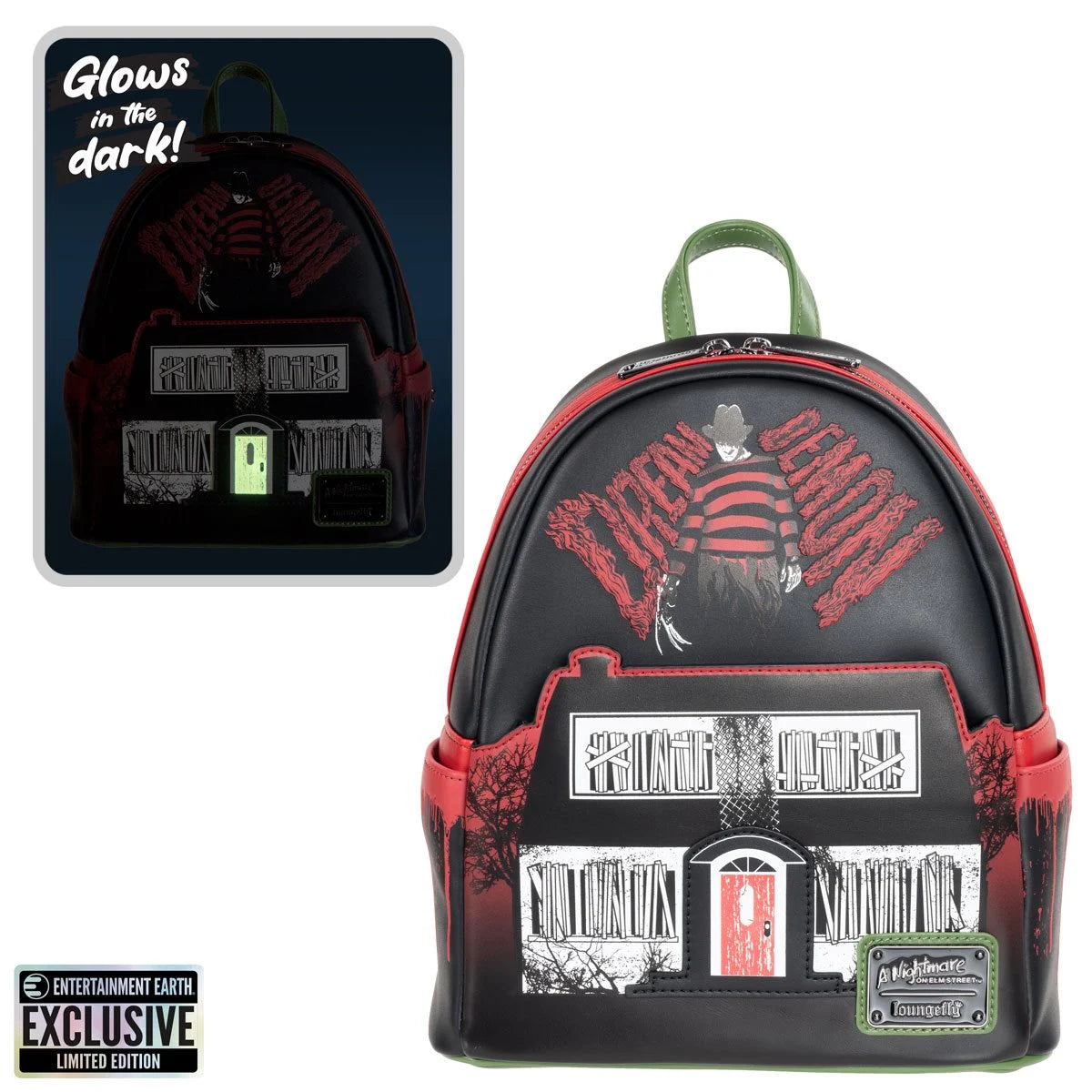 Loungefly A Nightmare on Elm Street Freddy Mini-Backpack - Entertainment Earth Ex