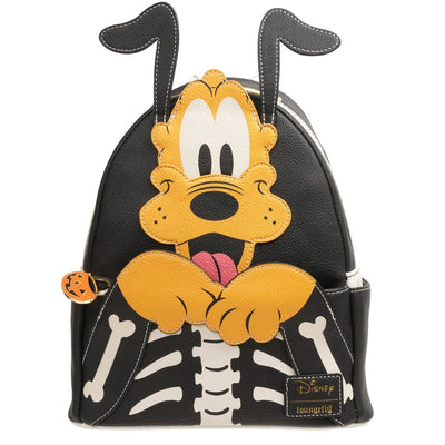 Loungefly Disney Pluto Skellington Glow-in-the-Dark Mini Backpack