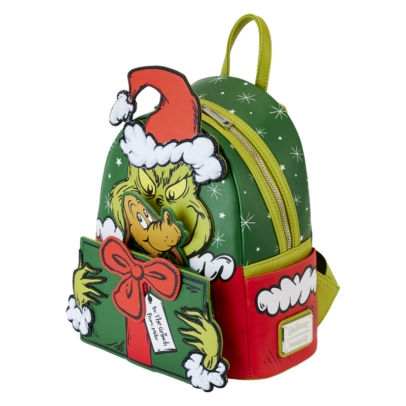 Loungefly Dr. Seuss' How the Grinch Stole Christmas! Santa Cosplay Mini Backpack - Officially Licensed