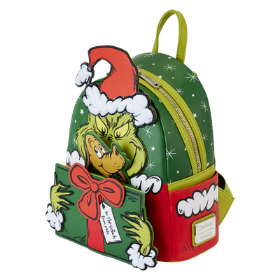 Loungefly Dr. Seuss' How the Grinch Stole Christmas! Santa Cosplay Mini Backpack - Officially Licensed