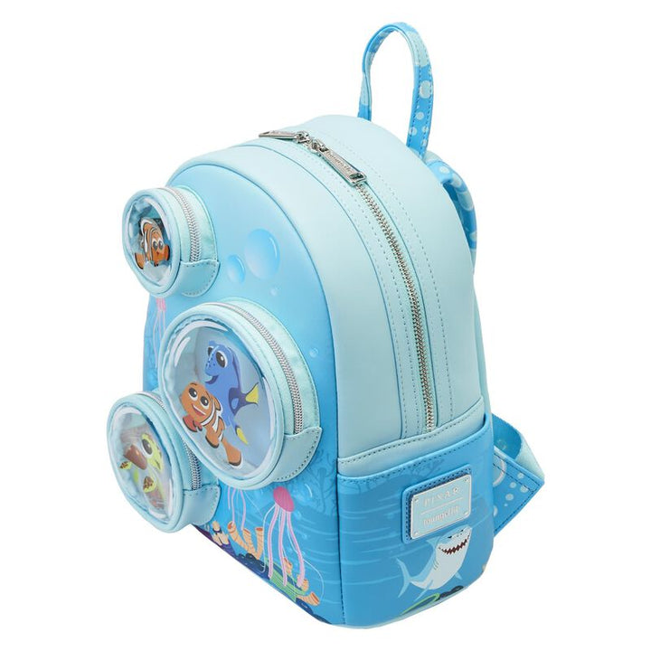 Loungefly Disney Pixar Finding deals Nemo The Ring of Fire Mini Backpack & Cardholder