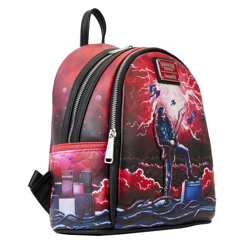 Loungefly Netflix Stranger Things Eddie Munson Glow Tribute Mini Backpack | Officially Licensed