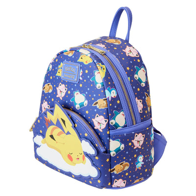 Loungefly Pokemon Sleeping Pikachu & Friends Mini Backpack | Officially Licensed
