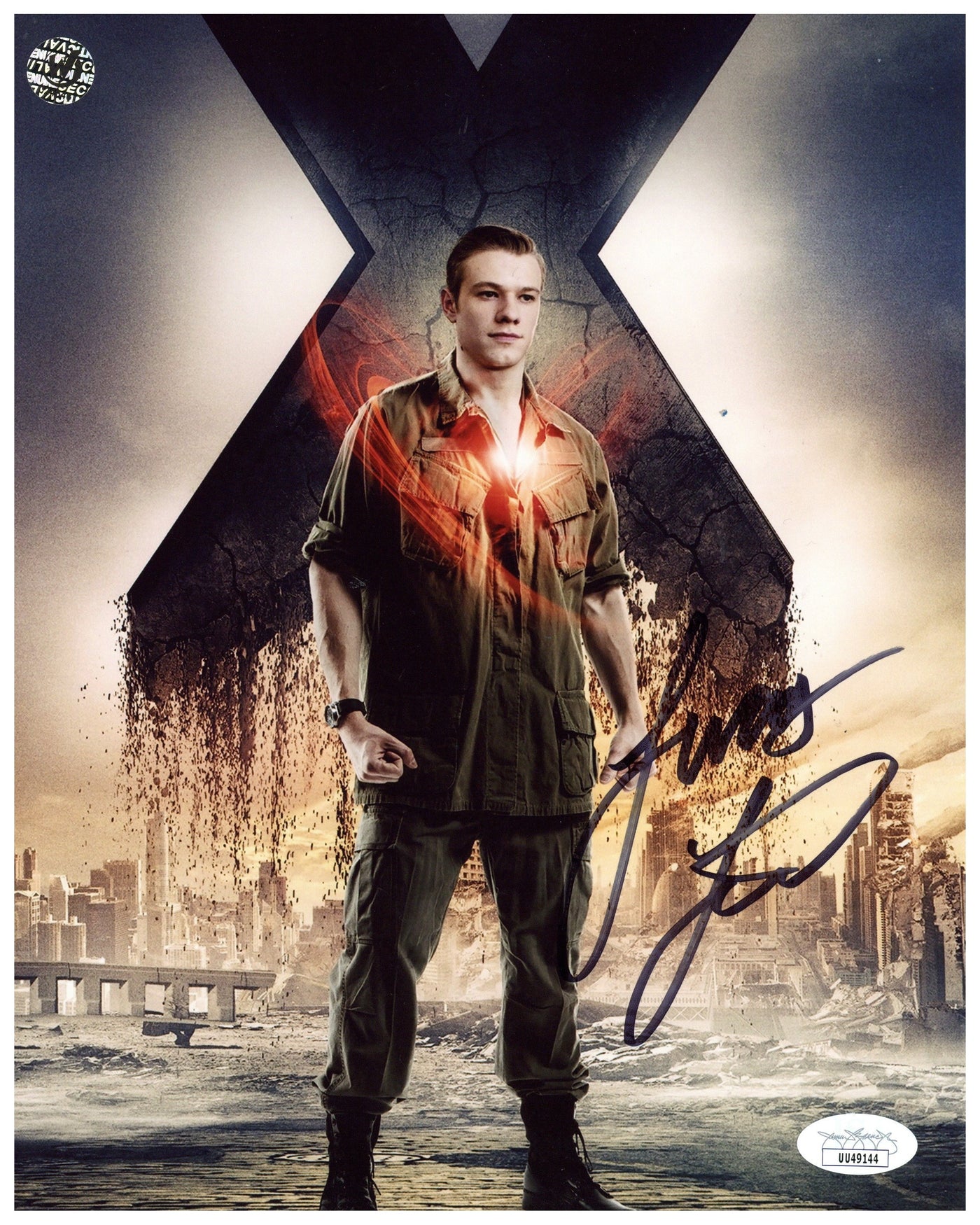 Lucas Till Signed 8x10 Photo X-Men Havok Autographed JSA COA