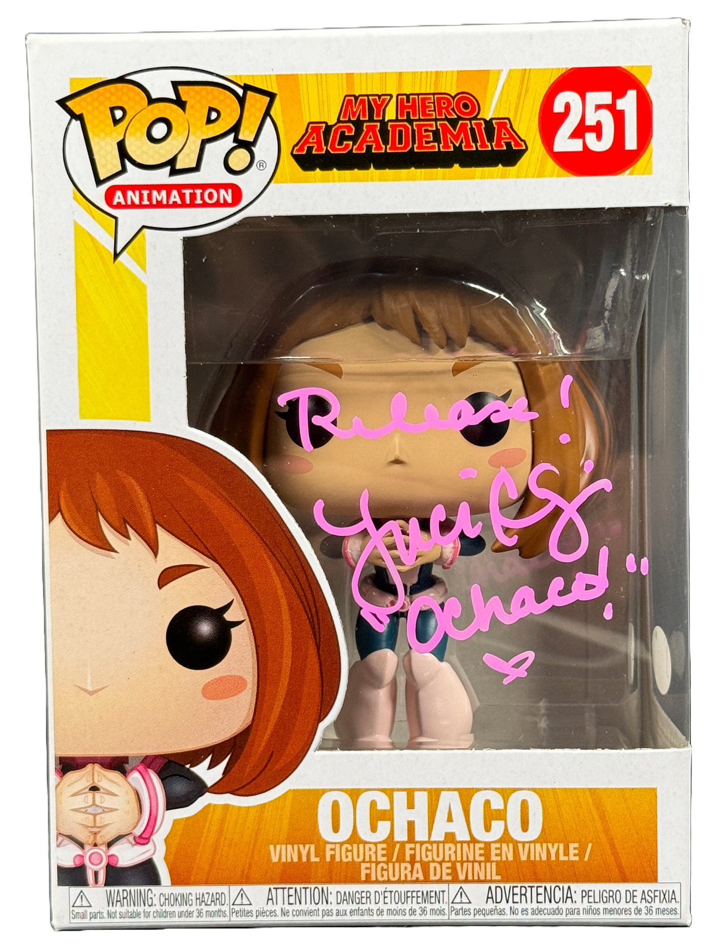 Luci Christian Signed Funko POP My Hero Academia Ochaco 251 Autographed JSA COA 2