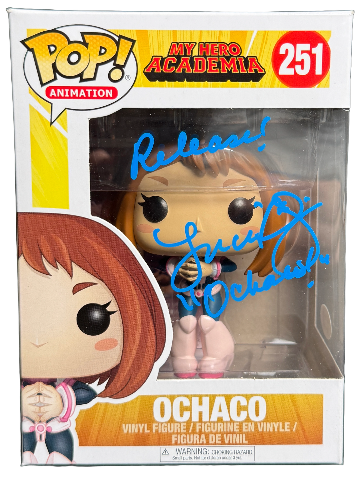 Luci Christian Signed Funko POP My Hero Academia Ochaco 251 Autographed JSA COA