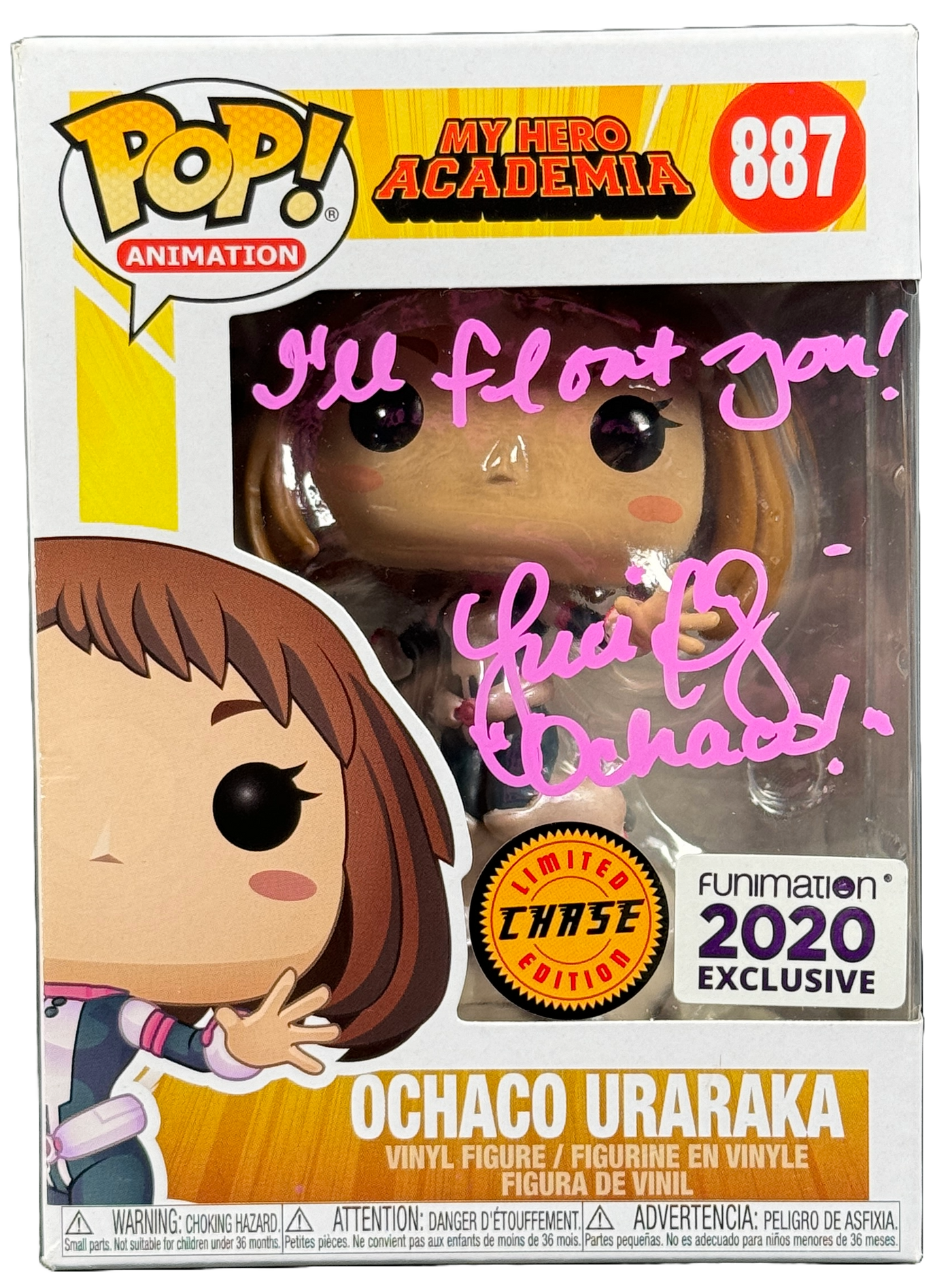 Luci Christian Signed Funko Pop My Hero Academia Ochaco Chase Funimation JSA