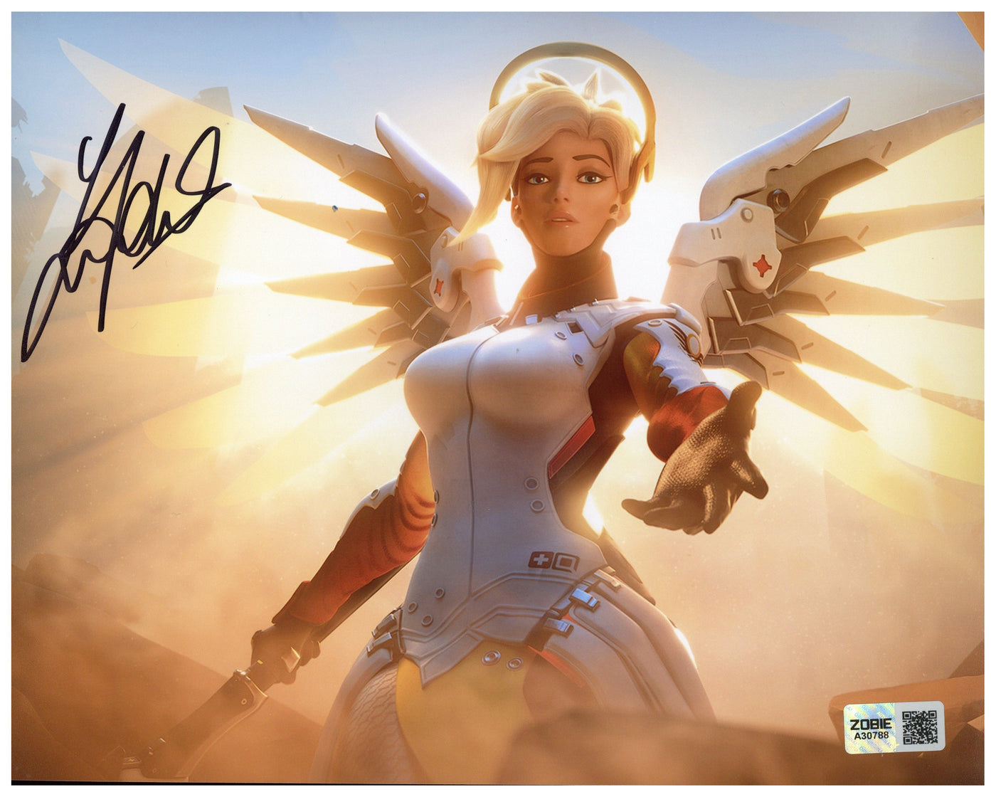 Lucie Pohl Signed 8x10 Photo Overwatch Mercy Autographed Zobie COA