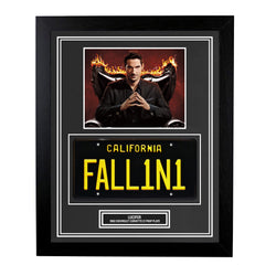 Image of Lucifer Custom Framed 1962 Chevy Corvette C1 License Plate Prop Wall Display