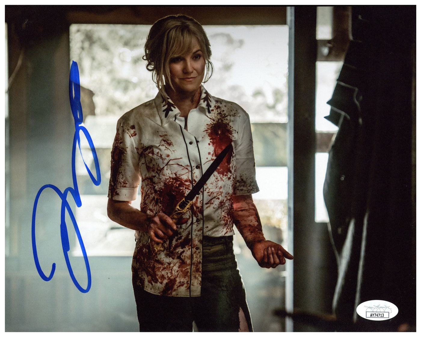 Lucy Lawless Signed 8x10 Photo Ash vs Evil Dead Autographed JSA COA