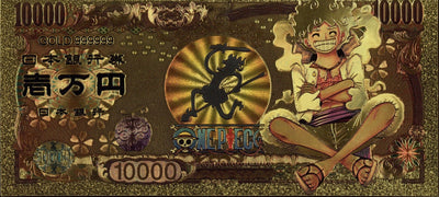 Luffy Gear Five Gold Bank Note Prop - One Piece Anime