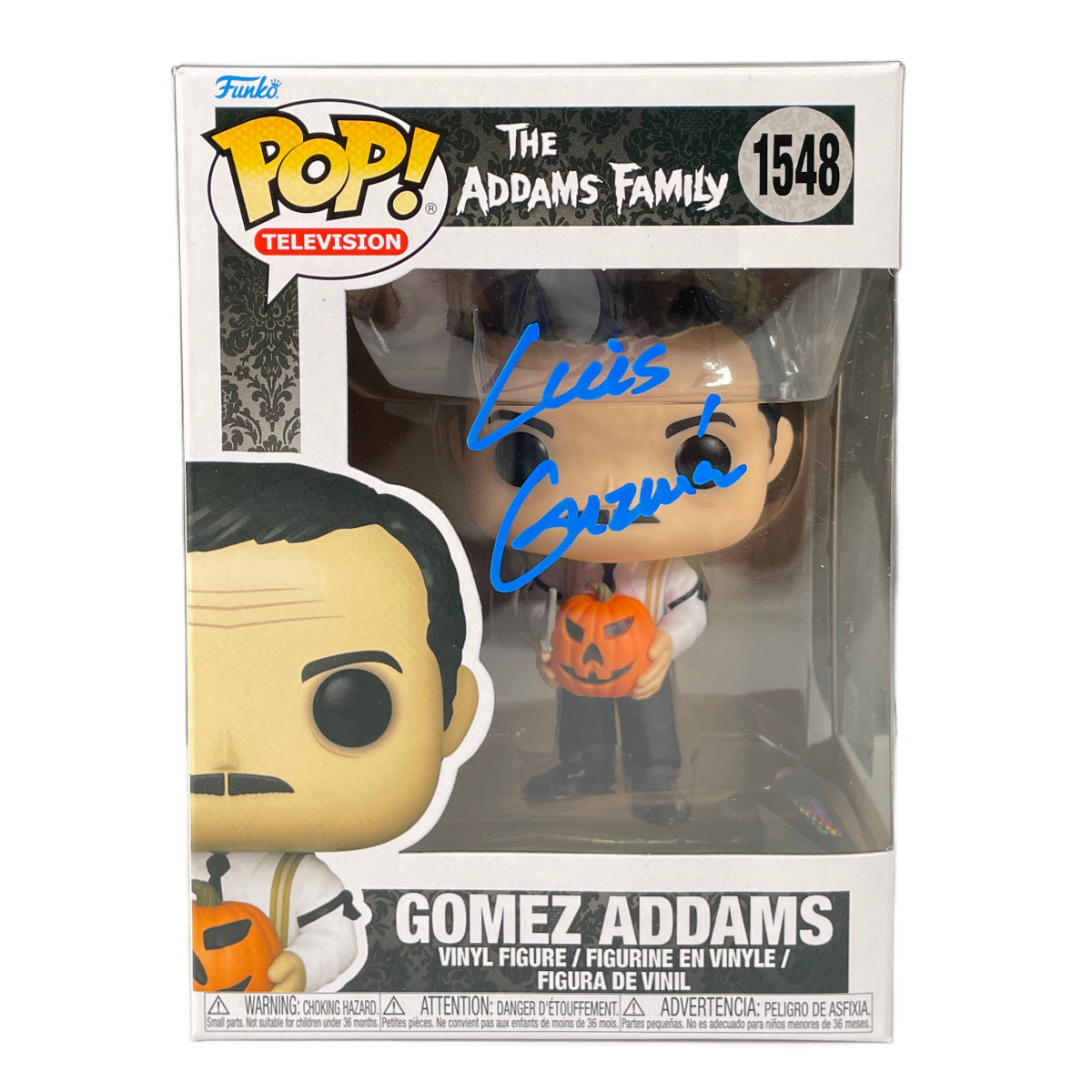 Luis Guzmán Signed Funko POP The Addams Family Gomez Addams Autograph Zobie COA