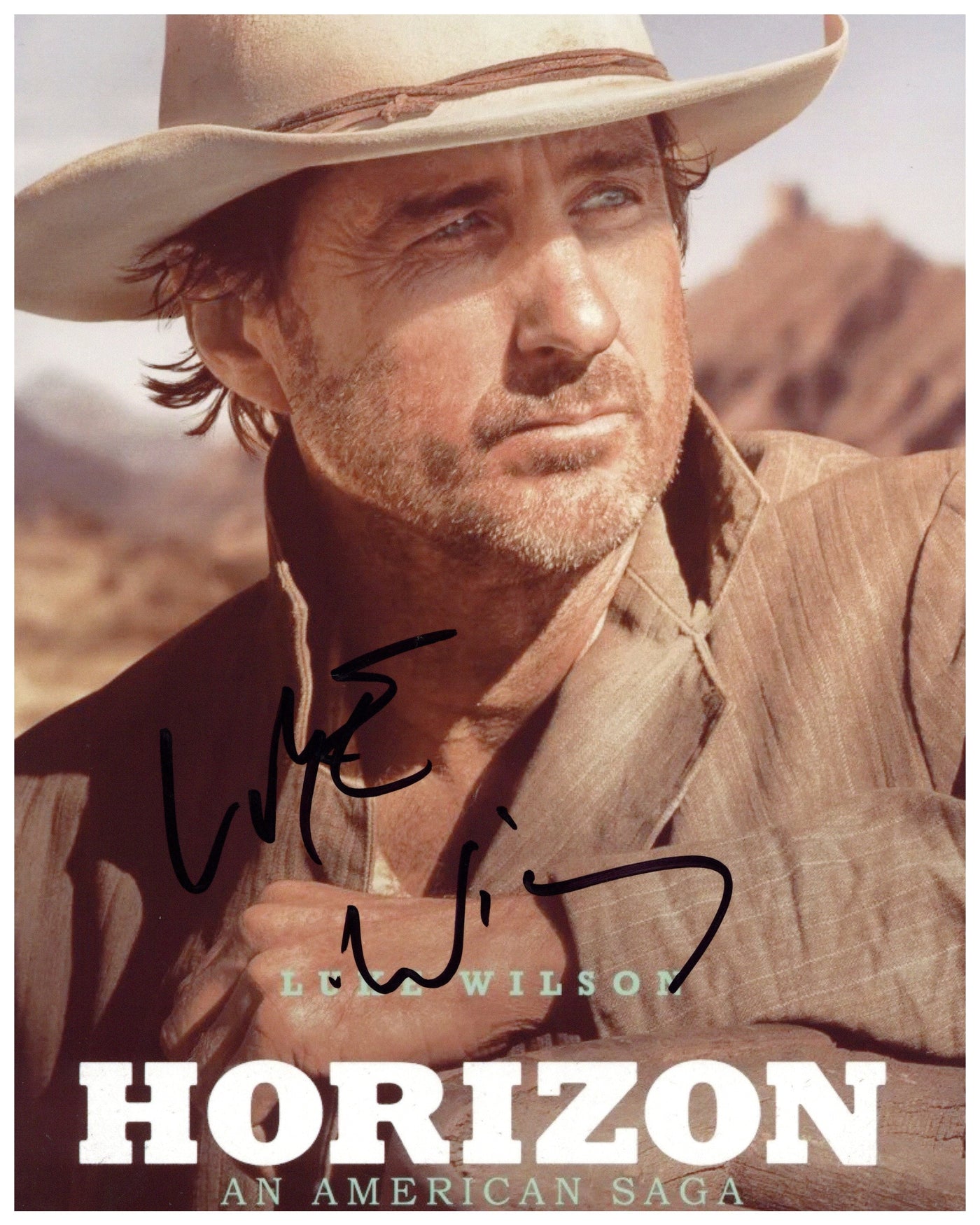 Luke Wilson Signed 8x10 Photo Horizon An America Saga Autographed JSA COA 2