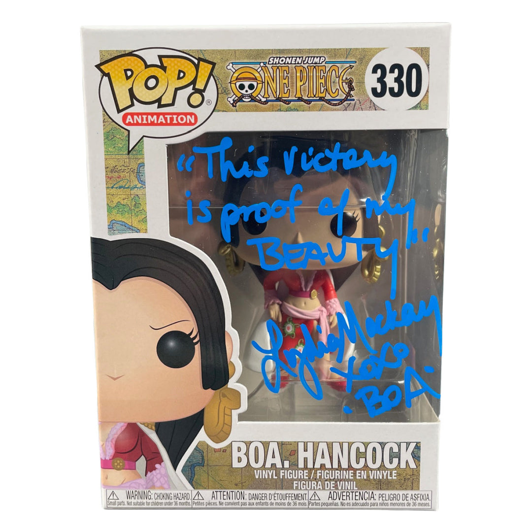 Lydia Mackay Signed Funko POP One Piece BOA. Hancock Anime