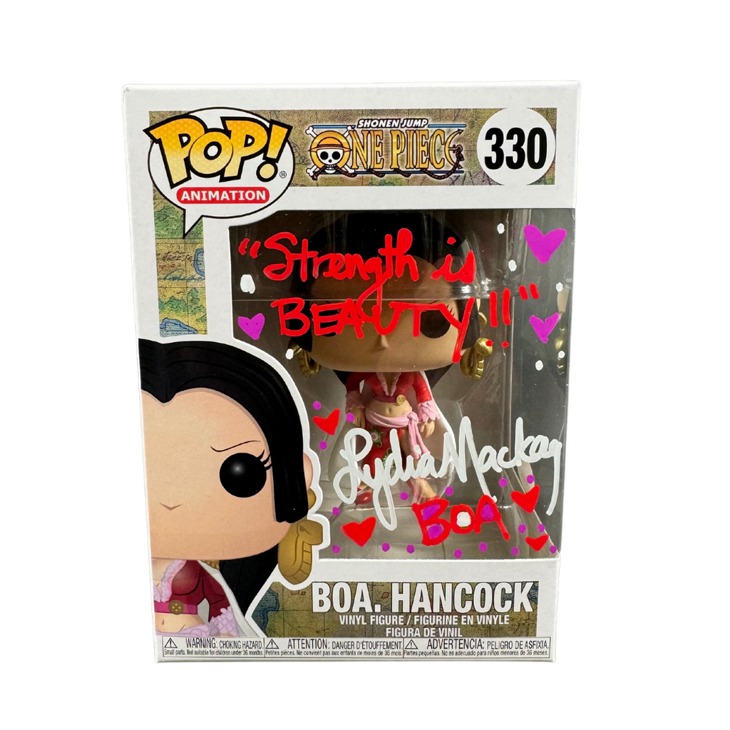 Lydia Mackay Signed Funko POP One Piece Boa. Hancock Autographed JSA C –  Zobie Productions