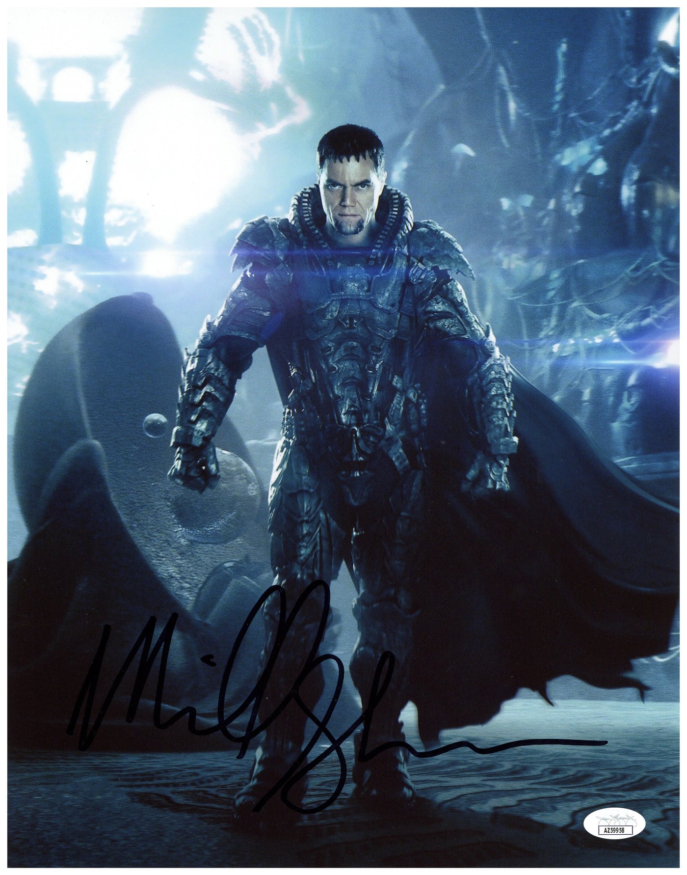 MICHAEL SHANNON SIGNED 11X14 PHOTO MAN OF STEEL AUTOGRAPHED JSA COA