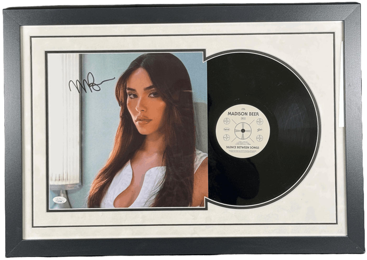 Madison Beer Signed Custom Framed Silence Between Songs Vinyl Autographed JSA COA