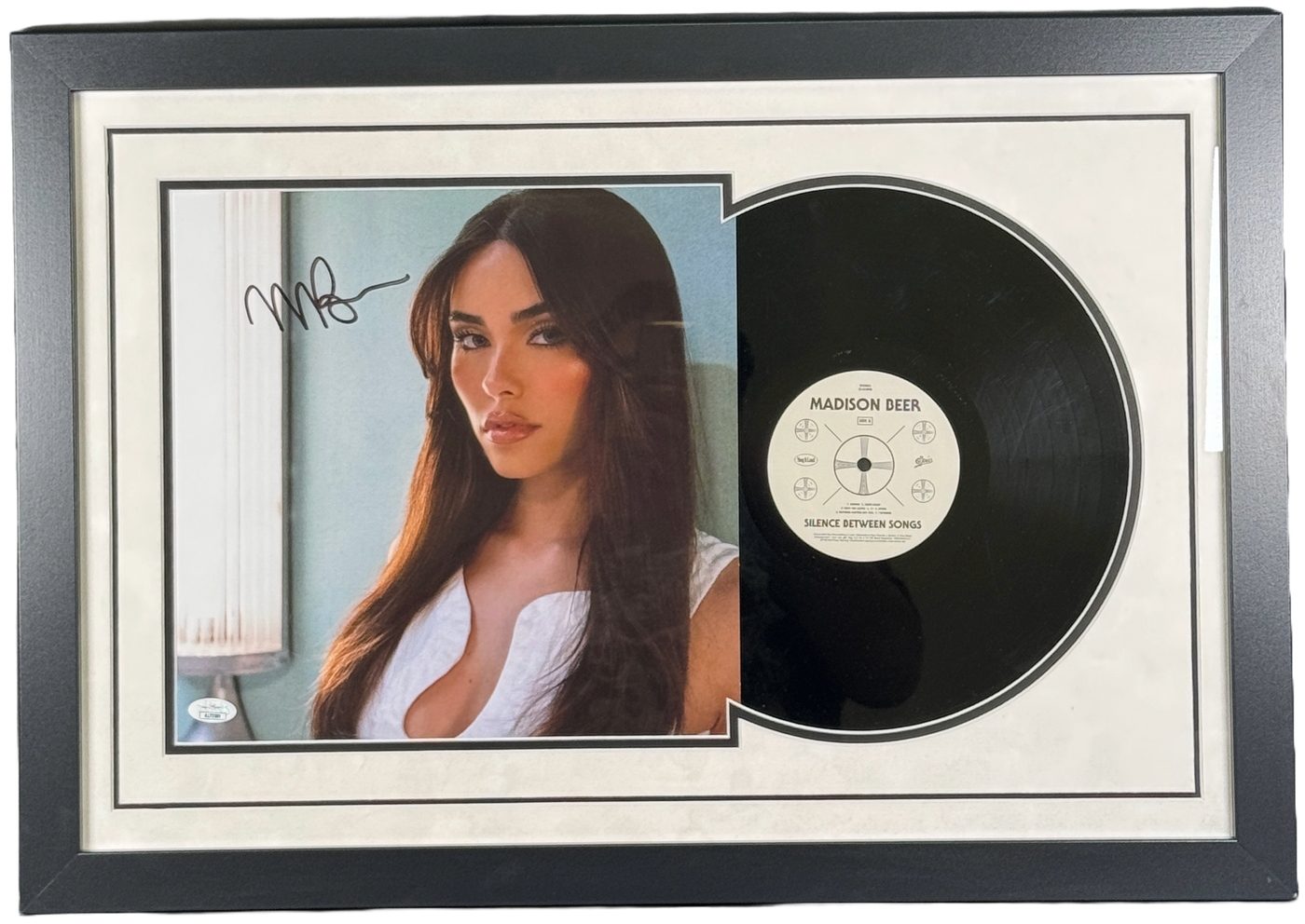 Madison Beer Signed Custom Framed Silence Between Songs Vinyl Autographed JSA COA