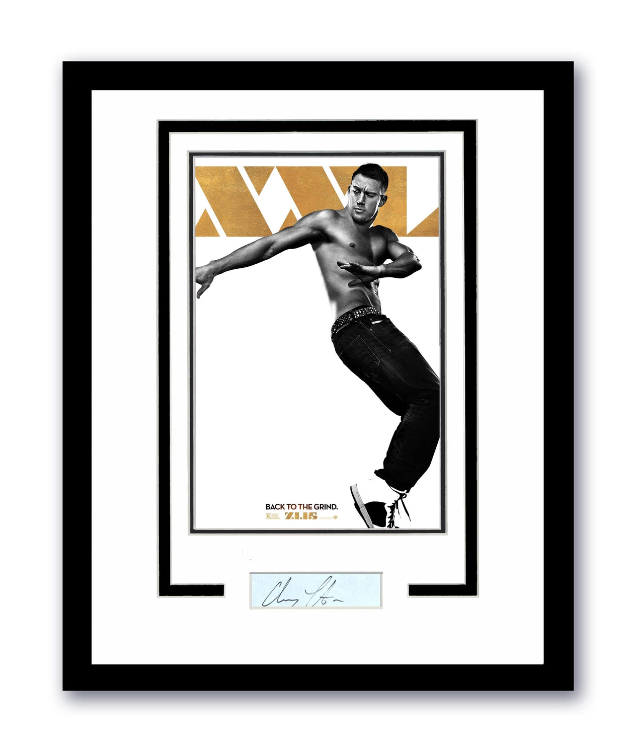 Magic Mike Channing Tatum Autographed Signed 11x14 Framed Poster Photo ACOA 3