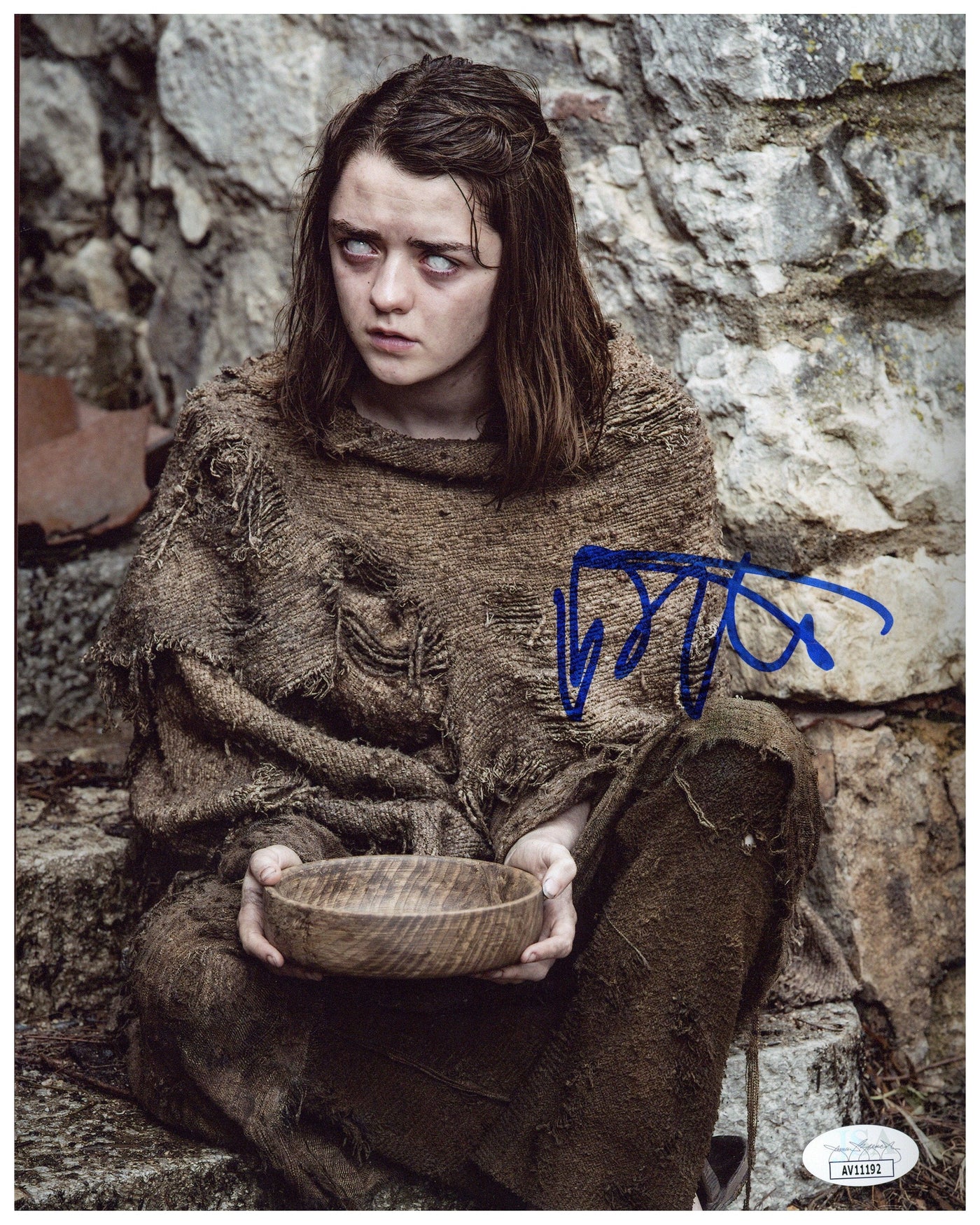Maisie Williams Signed 8x10 Photo Game of Thrones Arya Autographed JSA COA
