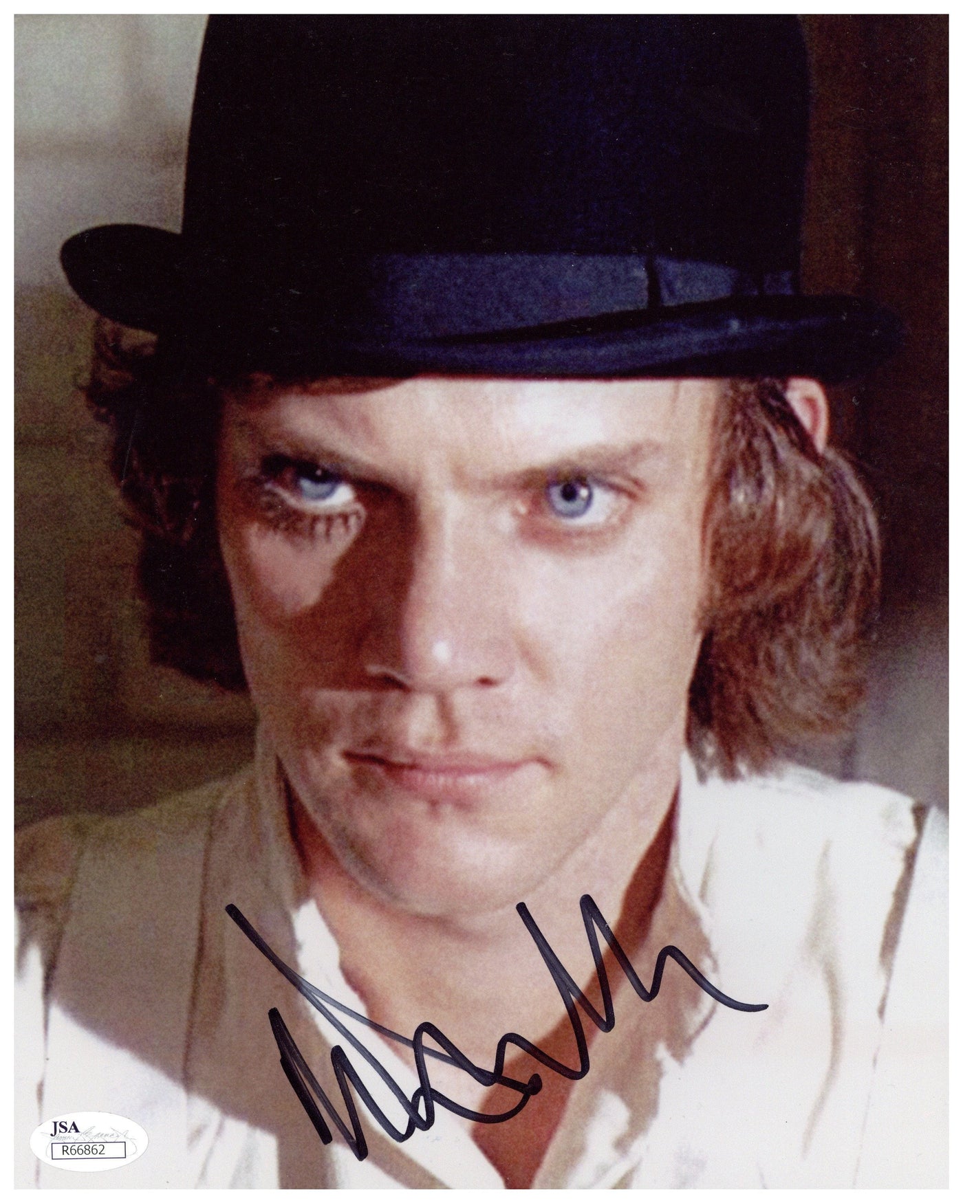 Malcolm McDowell Signed 8x10 Photo A Clockwork Orange Autographed JSA COA