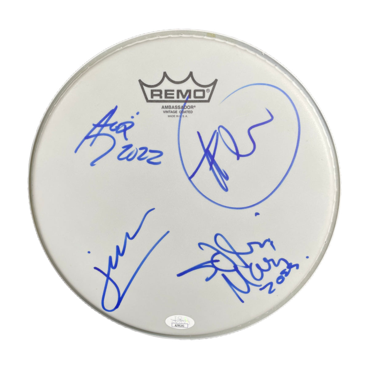 Mana Signed 10" Inch Drumhead Fher Autographed Maná Authentic JSA COA