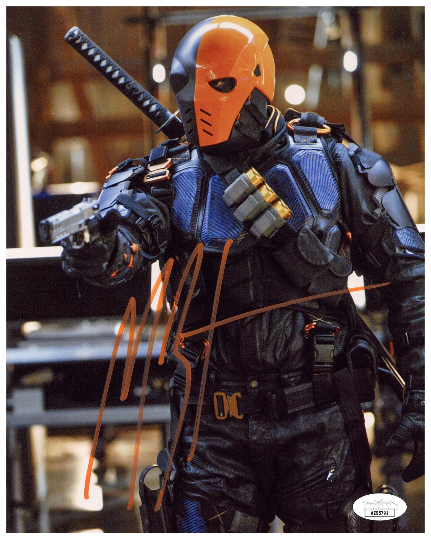 Manu Bennett Signed 8x10 Photo Arrow Deathstroke Autographed JSA COA