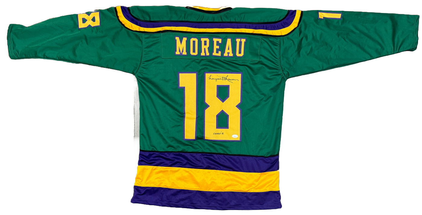 Marguerite Moreau Signed The Mighty Ducks Custom Jersey Autographed JSA COA