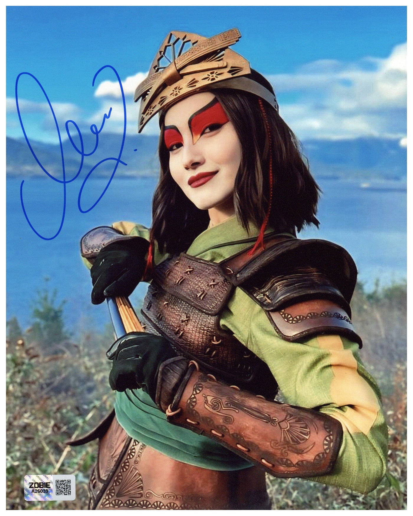 Maria Zhang Signed 8x10 Photo Avatar:The Last Airbender Suki Autographed Zobie COA 2