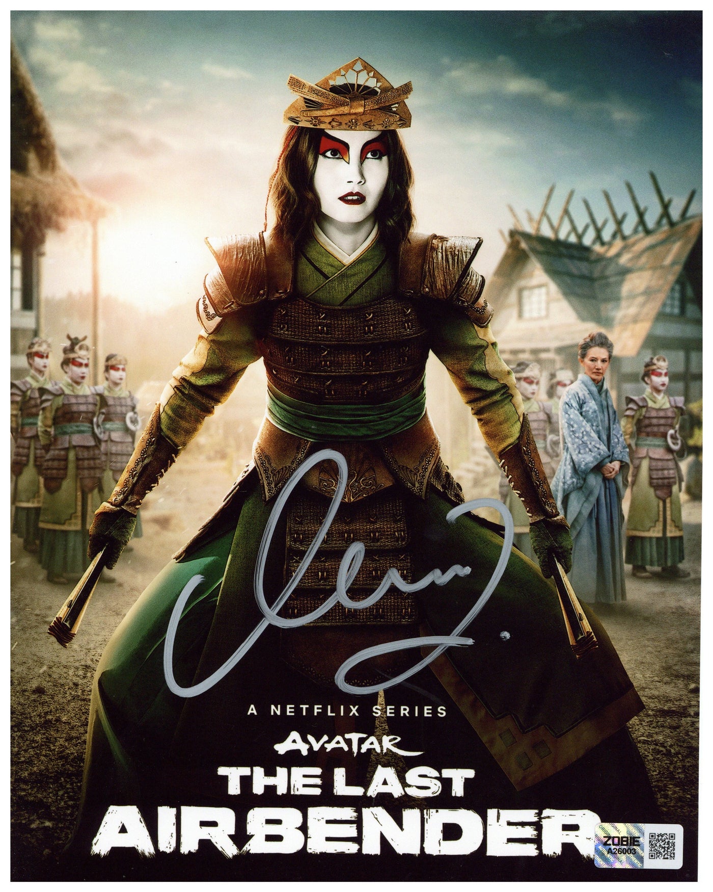 Maria Zhang Signed 8x10 Photo Avatar:The Last Airbender Suki Autographed Zobie COA