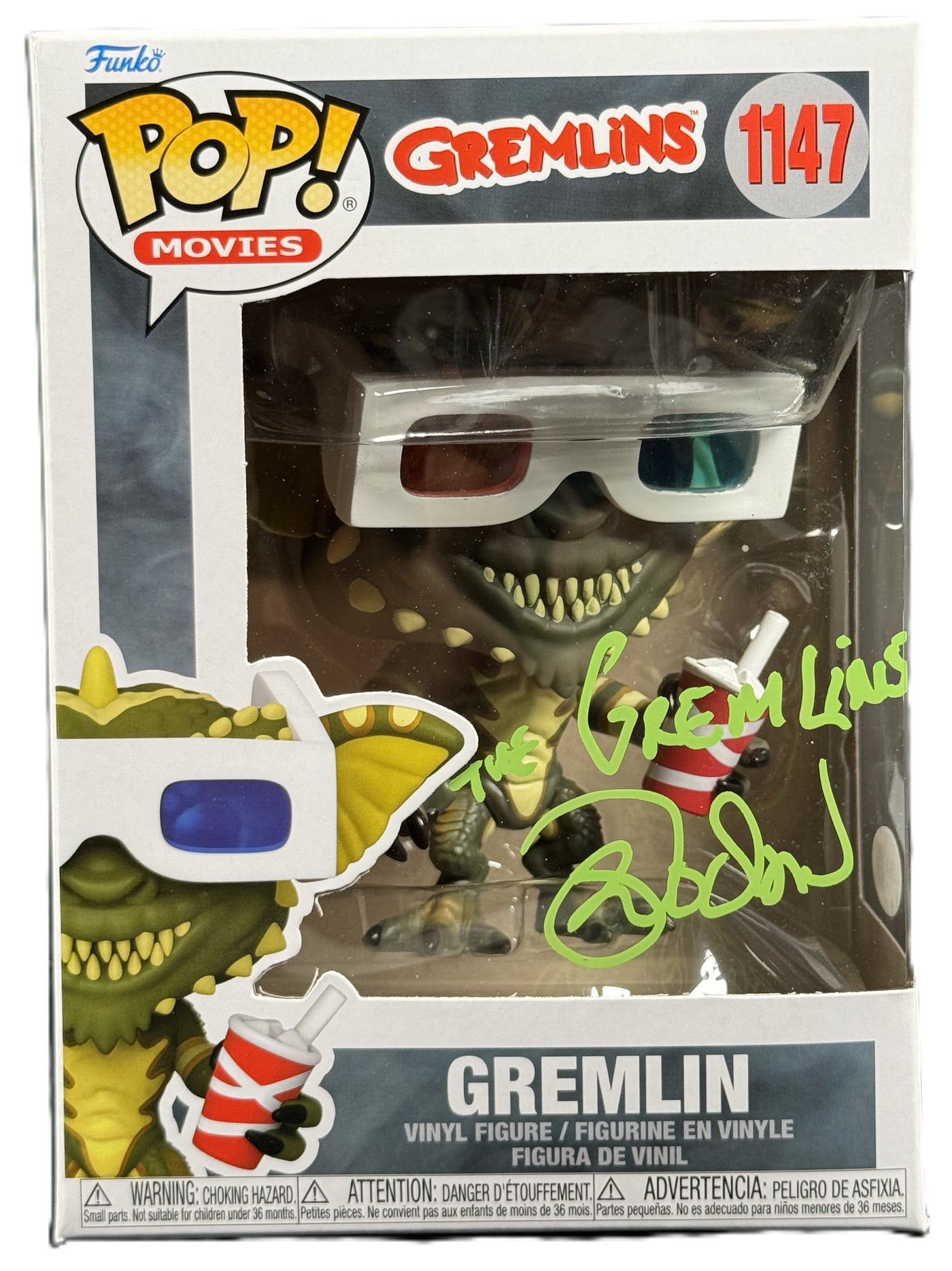 Mark Dodson Signed Funko Pop Gremlins Gremlin Autographed JSA COA