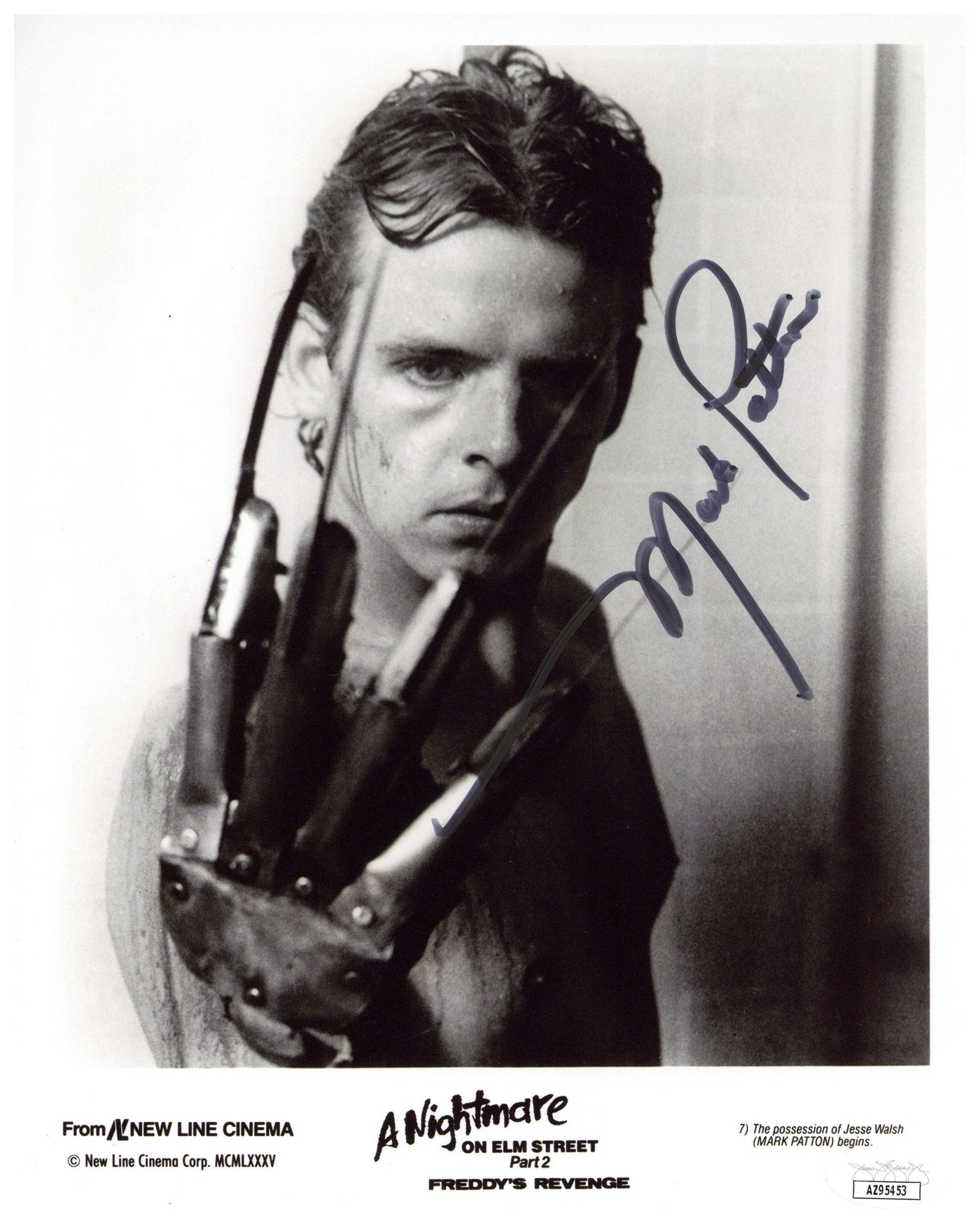 Mark Patton Signed 8x10 Photo A Nightmare on Elm Street 2 Horror Autographed JSA COA