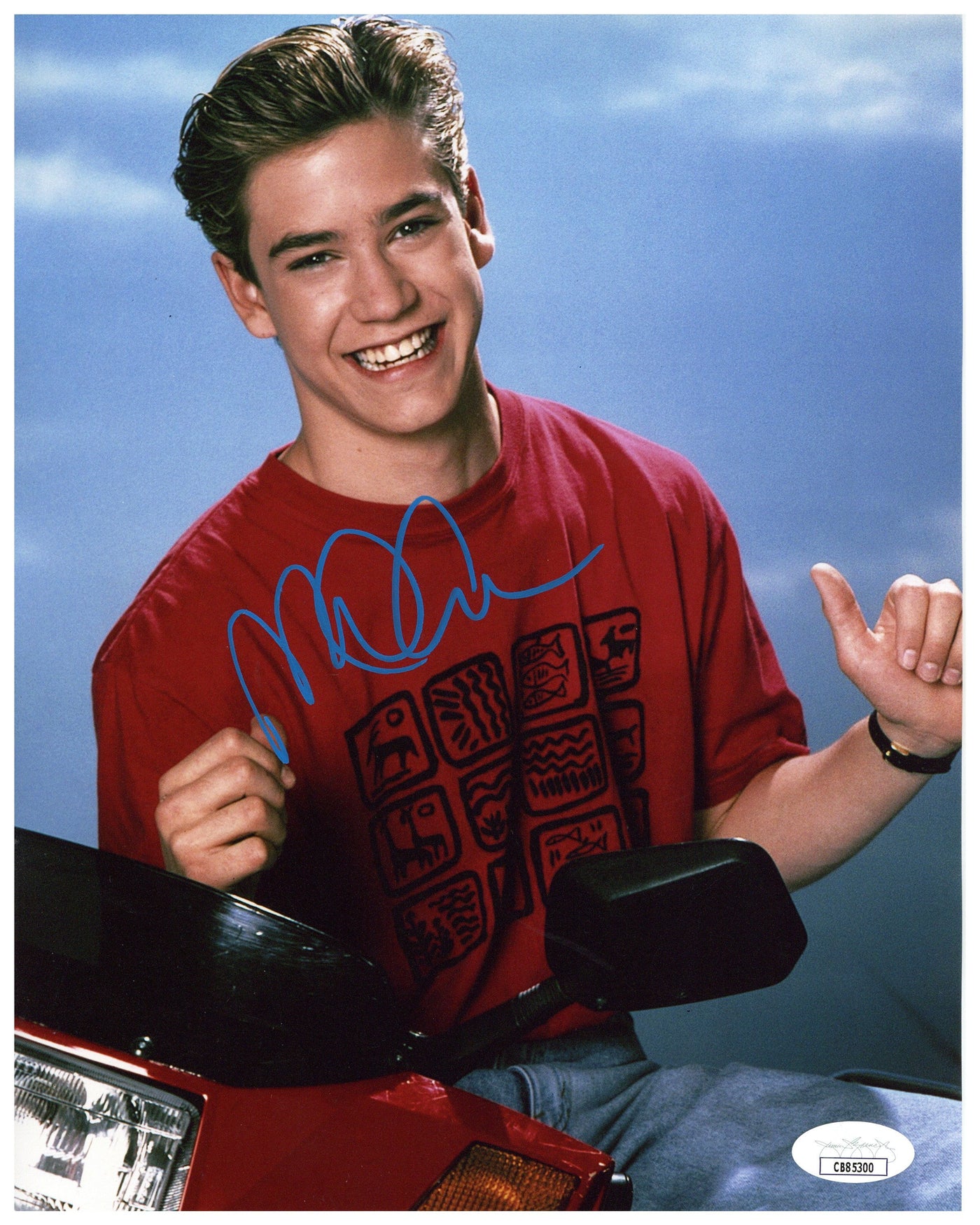 Mark-Paul Gosselaar Signed 8x10 Photo Saved by the Bell Autographed JSA COA