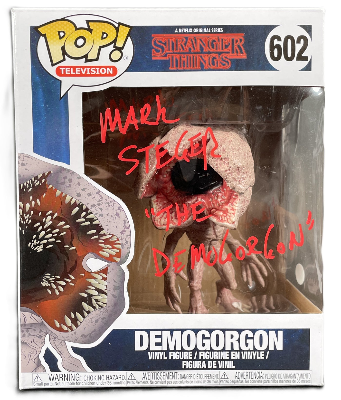 Mark Steger Signed Funko POP Stranger Things Demogorgon Autographed JSA COA