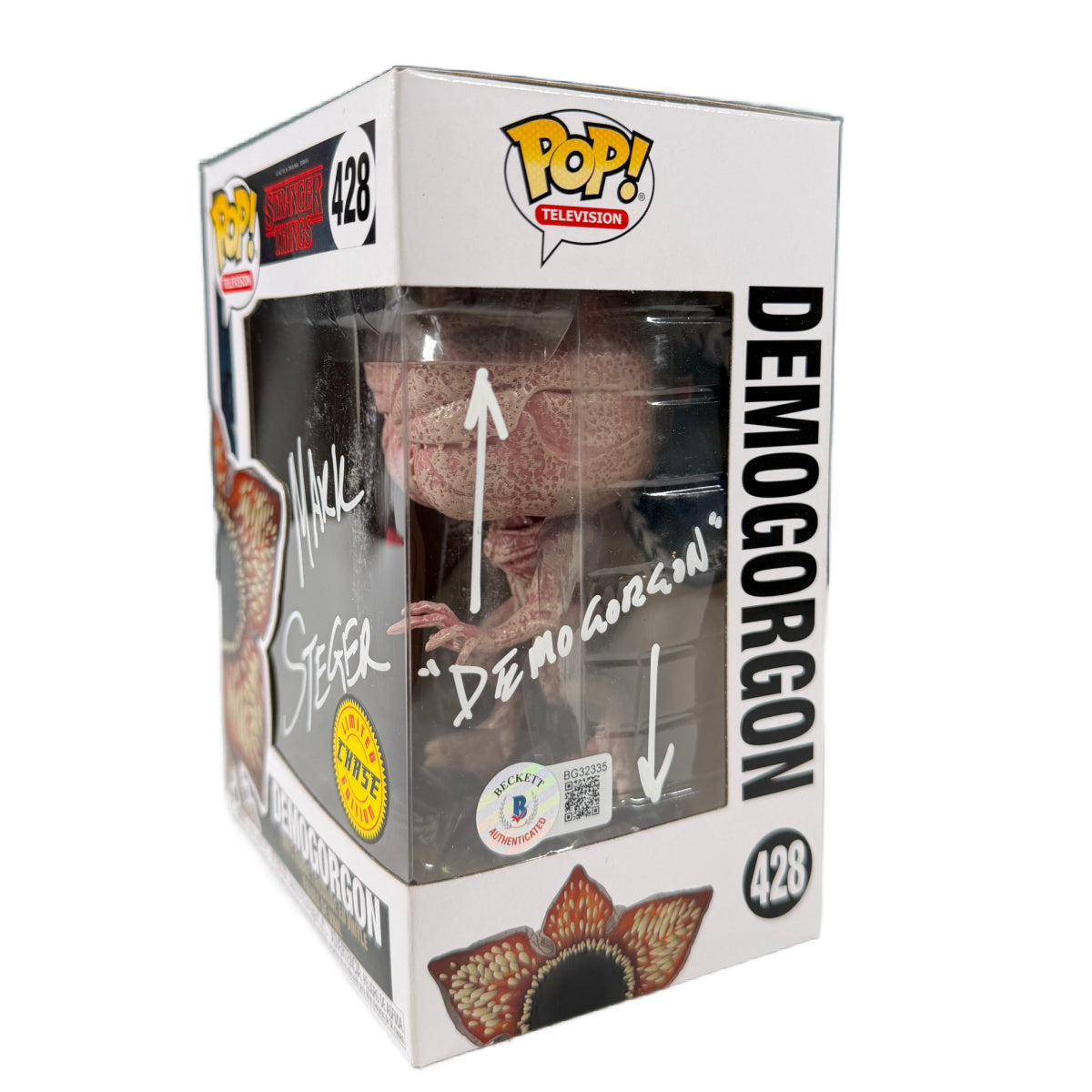 Mark Steger Signed Funko POP Stranger Things Demogorgon Chase Autographed JSA COA
