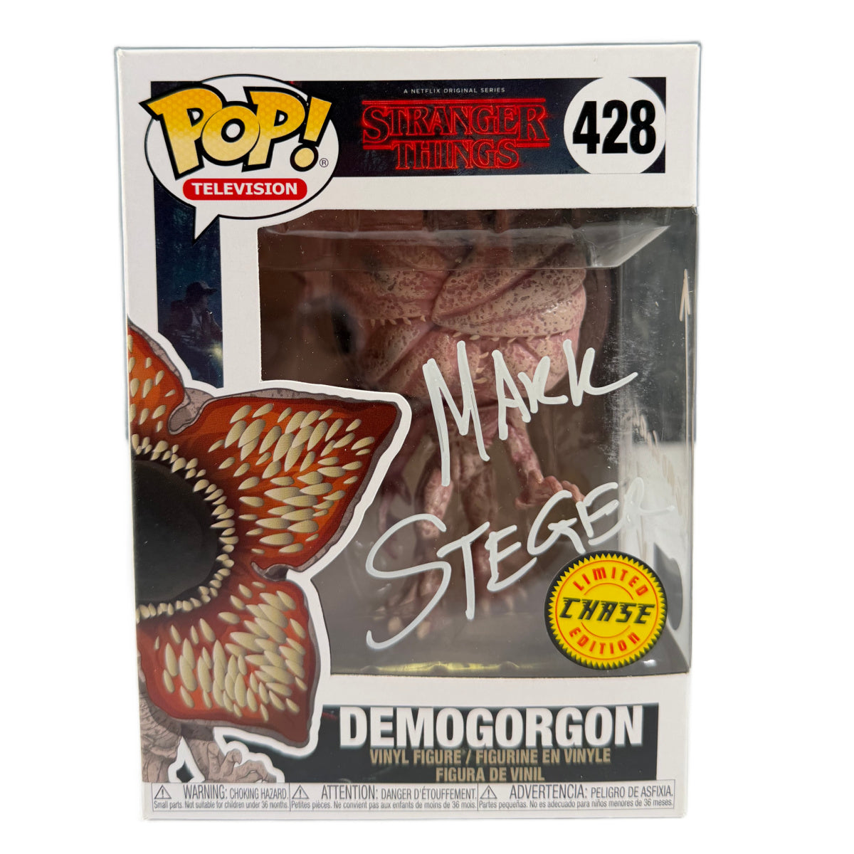 Mark Steger Signed Funko POP Stranger Things Demogorgon Chase Autographed JSA COA