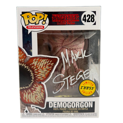 Mark Steger Signed Funko POP Stranger Things Demogorgon Chase Autographed JSA COA