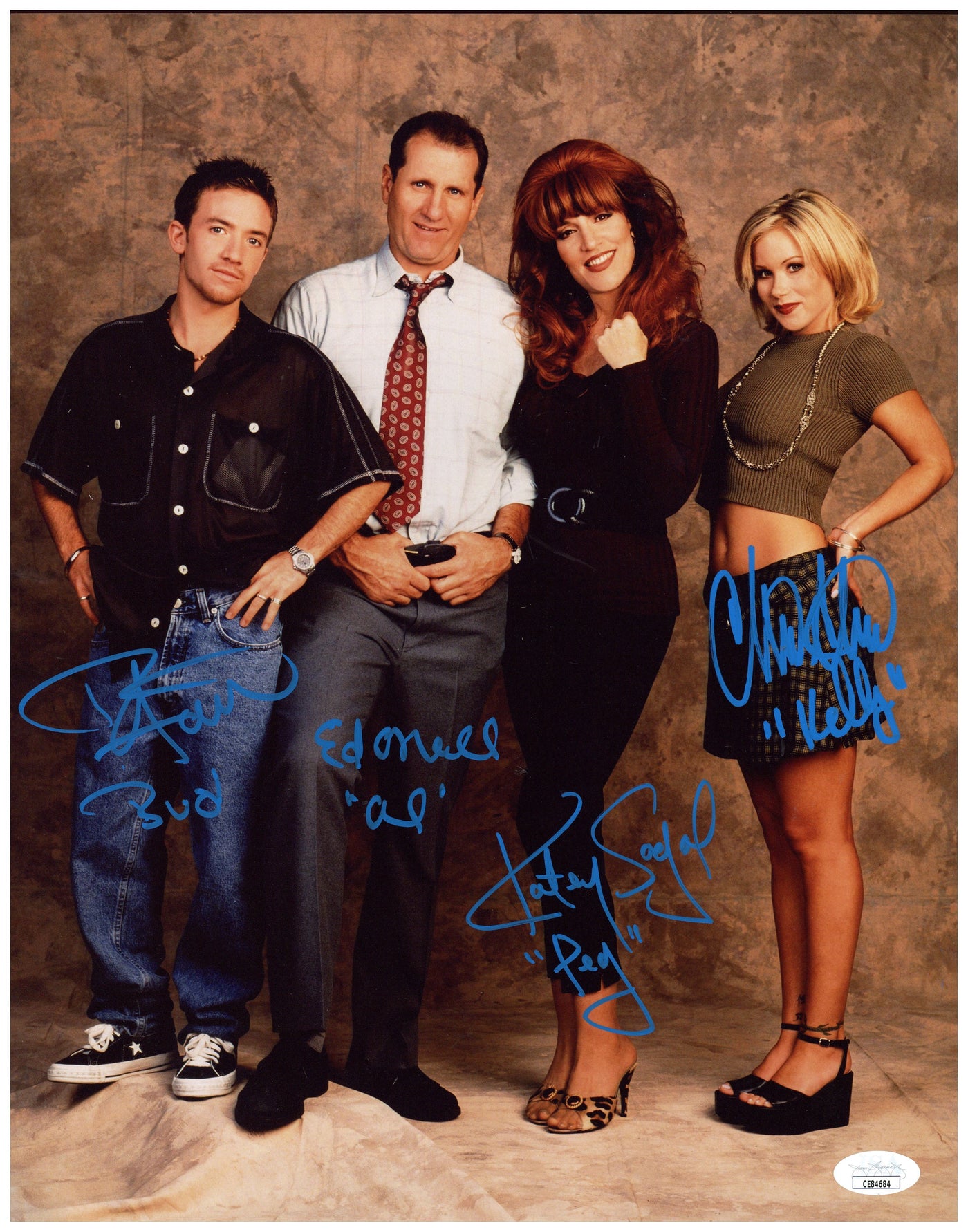Married with Children Signed 11x14 Photo Cast Autographed JSA COA Ed O'Neill