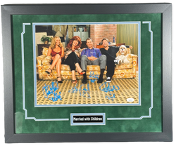Image of Married with Children Signed Custom Framed 11x14 Photo Cast Autographed JSA COA