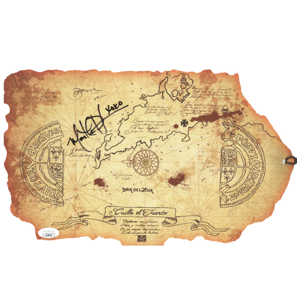 Martha Plimpton Signed The Goonies Treasure Map Authentic Autographed